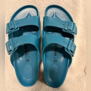 Birkenstock EVA teal sandals size 43